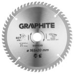 Graphite Cirkelzaagblad – 165x20mm (60 tanden)