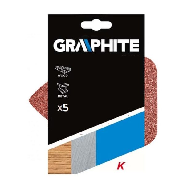 Graphite schuurpapier Multi K40 – 95x135mm (5 st.)