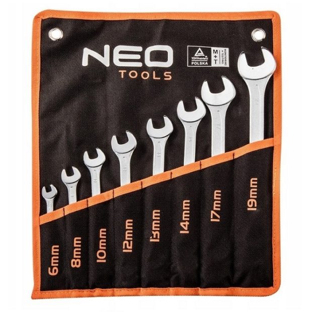 Neo-Tools Steek/ringsleutelset 6-19 mm (8-delig)