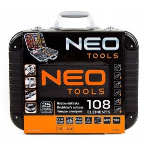 Neo-Tools Installateurs gereedschapset in koffer (108 delig)