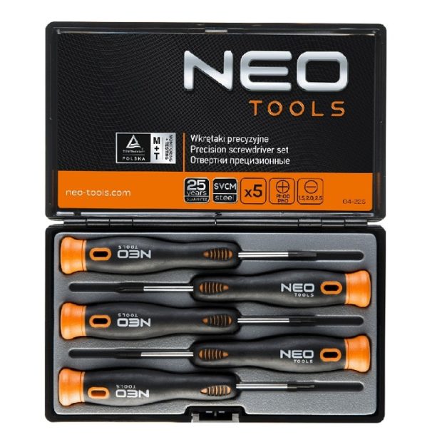 Neo-Tools Precisieschroevendraaier-set (5-delig)