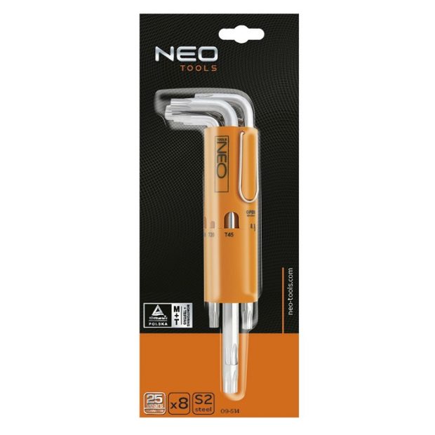Neo-Tools Torx-Stiftsleutelset T10 – T50 (8-delig)