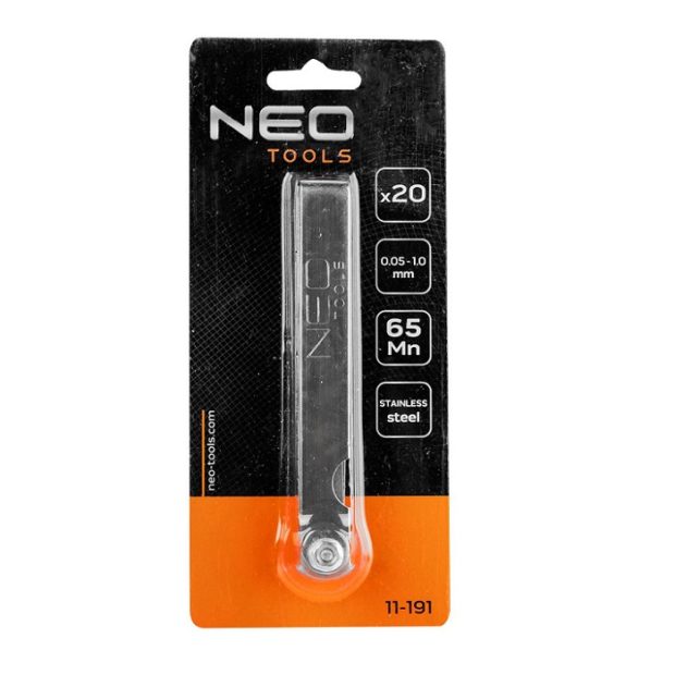Neo-Tools Voelermaat 0.05 tot 1.00mm (20-delig)