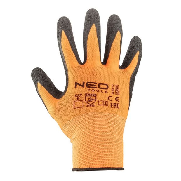 Neo-Tools Werkhandschoen Polyester, Latex-gecoat (10/XL)