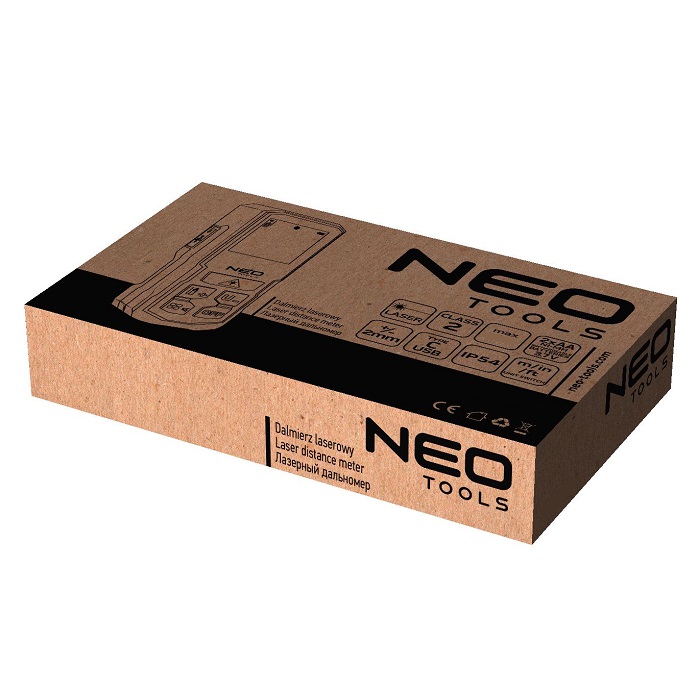 Neo-Tools digitale laser afstandsmeter (100m)