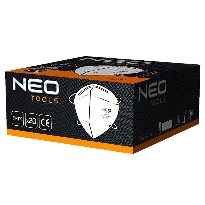 Neo Tools halfgelaatsmasker/stofkap (FFP1) (20 st.)