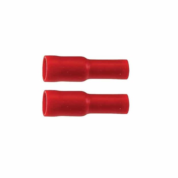 Skandia kabelschoen rondstekerhuls 4mm rood (10 st.)