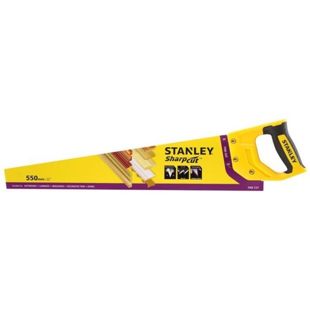 Stanley SharpCut – Universele hout handzaag 11TPI (550mm)