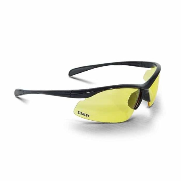 Stanley half montuur veiligheidsbril SY150 (geel)