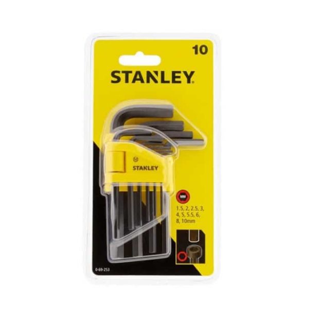 Stanley stiftsleutelset 1.5 – 10mm (10-delig)