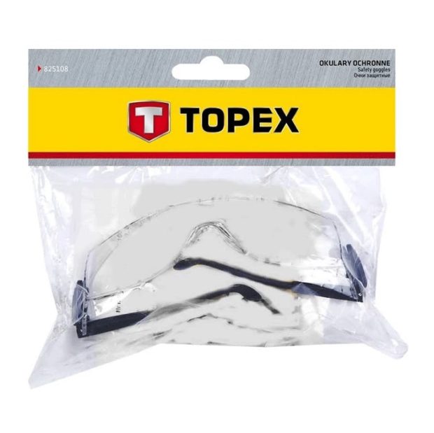 Topex verstelbare veiligheidsbril (transparant)