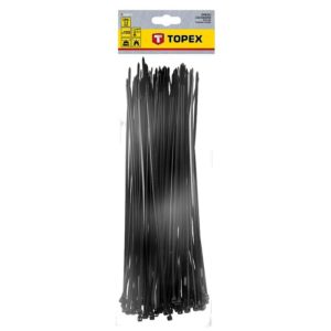 Topex kabelbinder/tiewraps zwart – 2,5 x 100mm (100 st.)